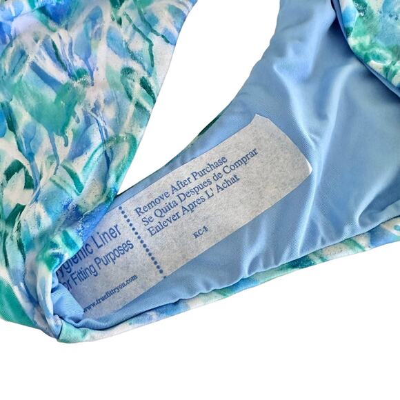 Splendid Graffiti Heart Retro Swim Bikini Bottoms in Blue, Large - Picture 9 of 14